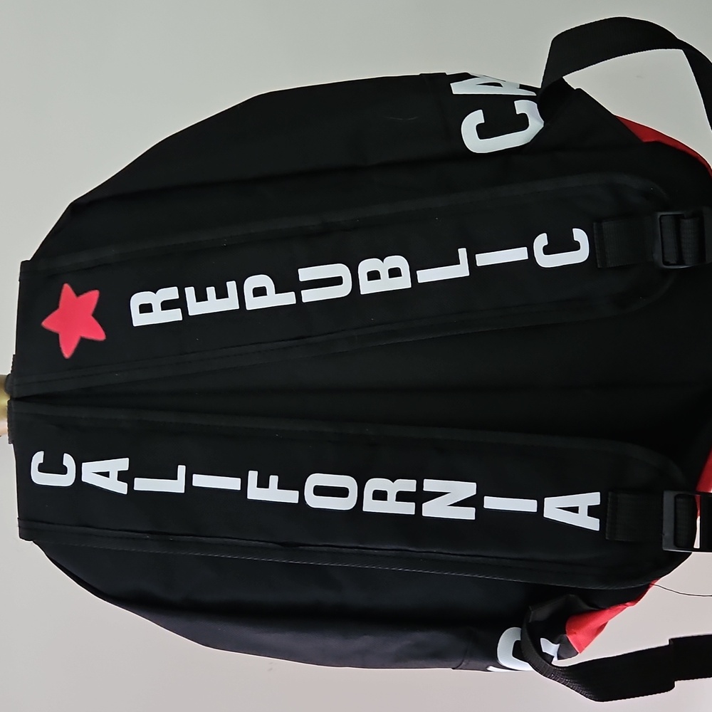 California Republic Black and Red Backpack - Picture 2 of 2
